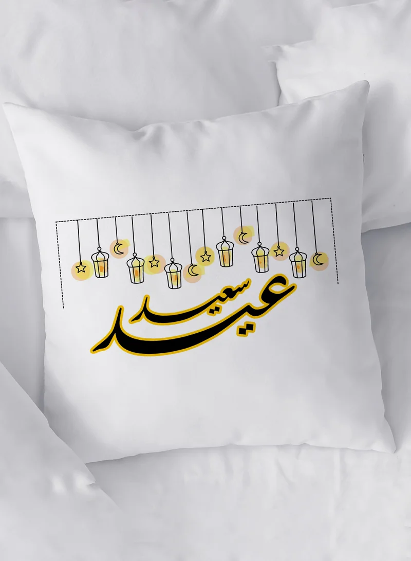 LOWHA Polyester Pillowcase Cushion Cover with Eid Saieed Design